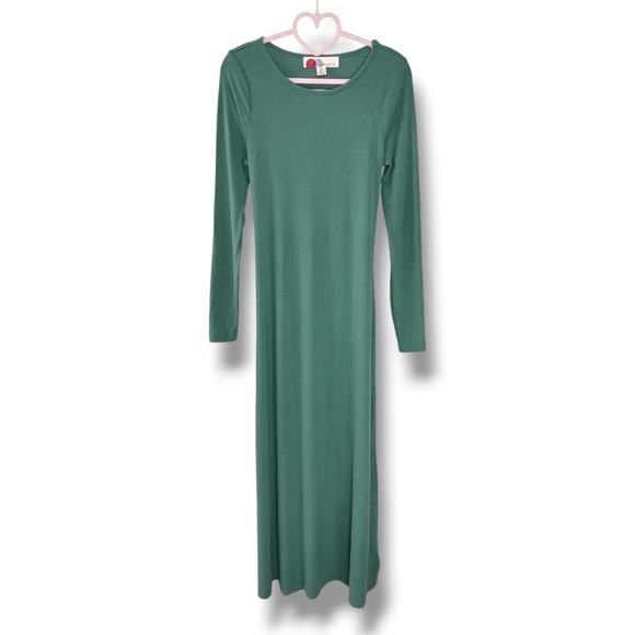 NWOT Free People Aubre Open-Back Maxi Dress in Mermaid Green Size Small 💚 - Picture 6 of 9